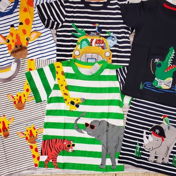 Toddler Boy Zoo Trip Bundle NWT Boutique T-Shirts - Picture 1 of 16